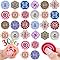 ANGGIKO 30 PCS Christmas Stocking Fillers Eve Box Fillers Bulk Gifts Fidget Spinner for Kids Party Bag Fillers Mini Sensory Fidget Toys, Pass the Parcel Prizes Fidgets Pack Classroom Rewards