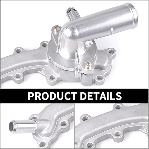 Miniatura 7 de 5184653AF Motor Crossover Water Outlet & 902-852 Termostato Housing Assembly Kit de actualización de aluminio para Dodge Durango Jeep Grand Cherokee