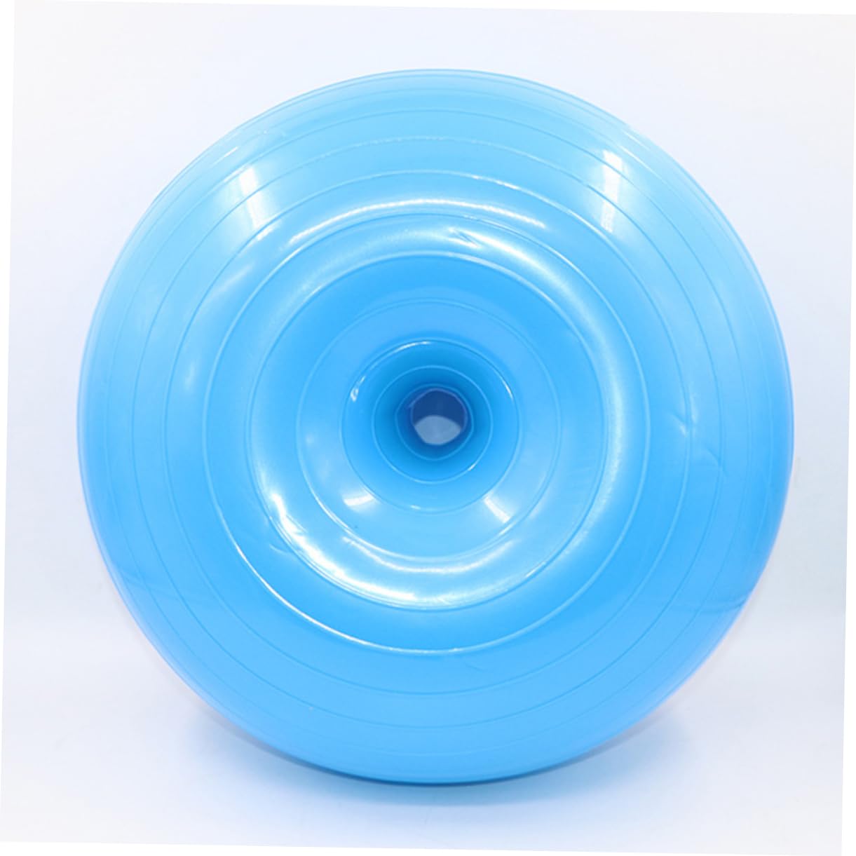 TOYANDONA Ball für Hoher Griffigkeit Luftpumpe und Inklusive Pilates in Donut Yoga aus PVC mit Anti Burst Design Blau Balance Training