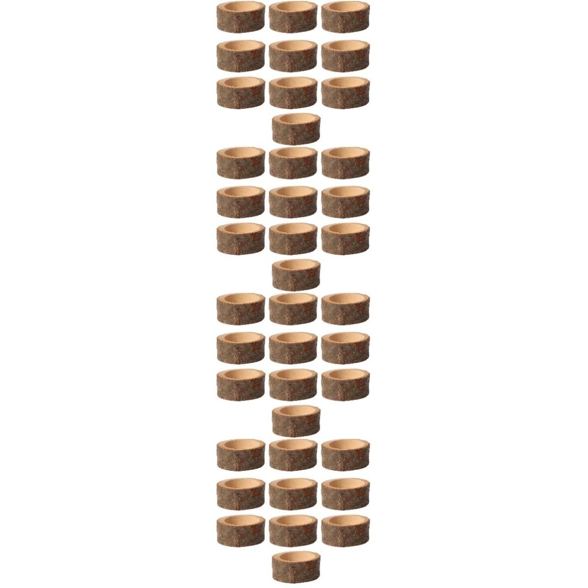 TOYANDONA 40 Pezzi Portacandele in Legno Creativo per Casa e Decorazione,