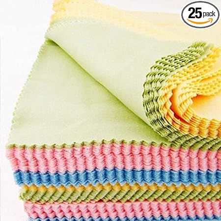 Peritwinkle Microfiber Cleaning Cloths for Tablet, Smatphone Phone, Laptop, Camera, LCD Tv Screens and Any Other Delicate Surface (5