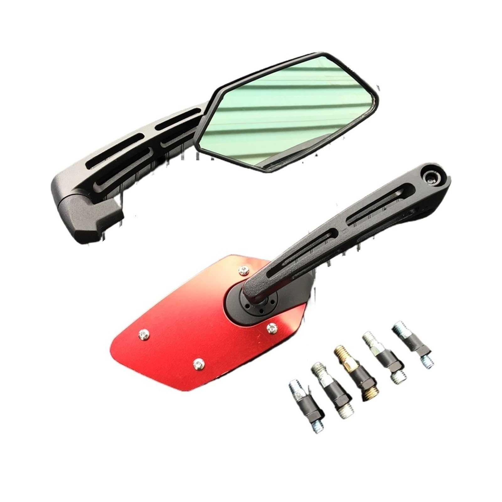 Espejo retrovisor para motocicleta que elimina puntos ciegos con rotación ajustable 8