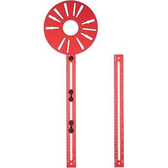 Wood Cutter Circle Cutter Milling Compass Guide Rail - Precise Double Scale 50-152 cm Cutting Diameter Versatile Mounting Compatible with Various Routers with Extension Rod