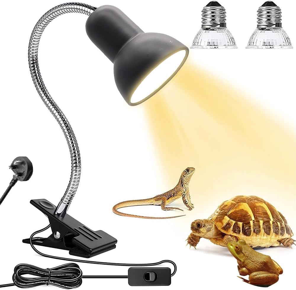 Lotvic Tortoise Heat Lamp, E27 50W Reptile Heat Lamp, Heat Spotlight