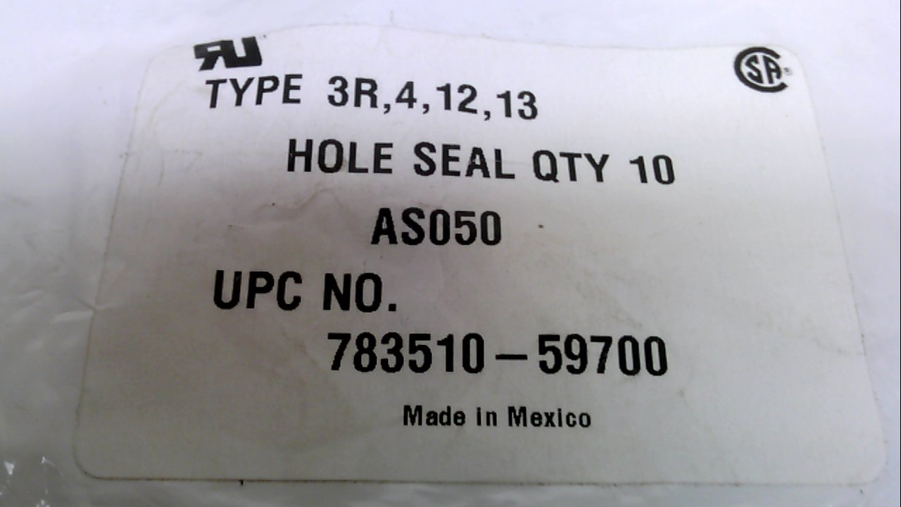 Hoffman As050 - Pack of 10 -Steel Conduit Hole Seal, 0.50