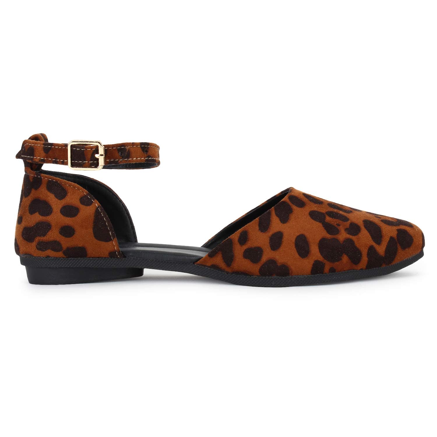 KAAM KAAJ Women Stylish Trending and Comfortable Tiger Print Fancy Flats Sandal with Adjustable Strap (Brown, 7) (B0CKTF9JBV) Amazon Price History, Amazon Price Tracker