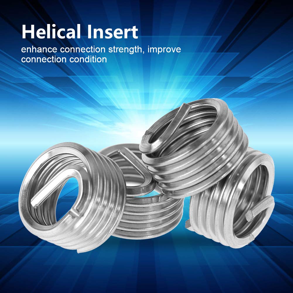 Insert de réparation de filetage, 10 pièces M14 * 2 * 1D ~ 2.5D fil acier inoxydable 304 manchon, Inserts M14(M14x2x1D)