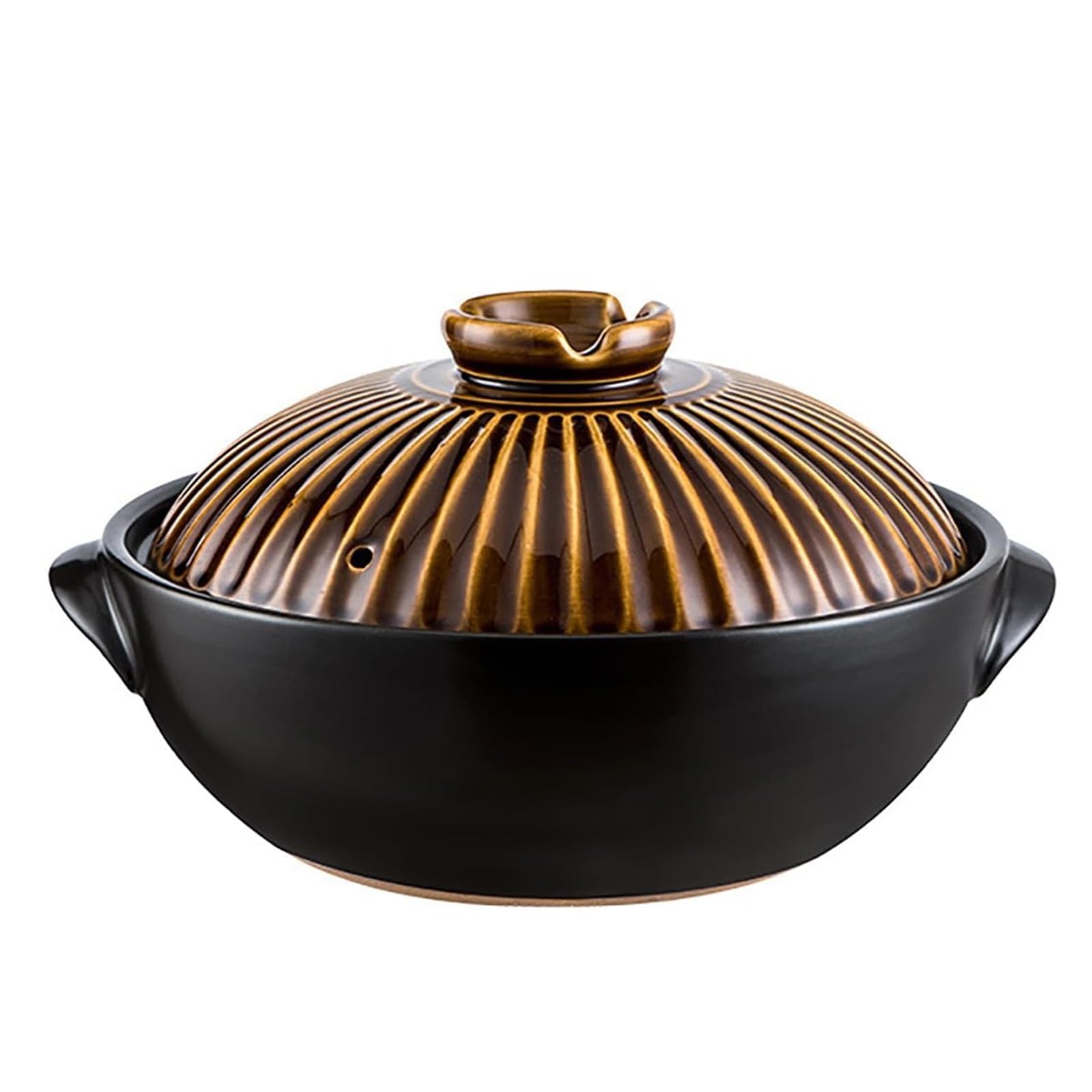 Ceramiczny gorący garnek, odporny na wysokie temperatury, płytki holenderski piekarnik, nieprzywierające naczynia kuchenne z pokrywką i dwoma uchwytami do gotowania, zupy, ryżu, gulaszu, zapiekanek