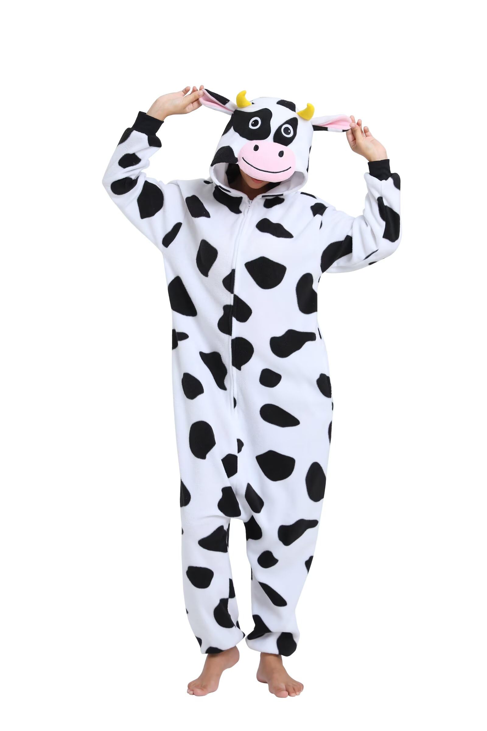 LABULA Onesie tierkostüme Damen Herren Pyjama Animal Halloween Schlafanzug Cosplay Jumpsuit Karneval Einteiler