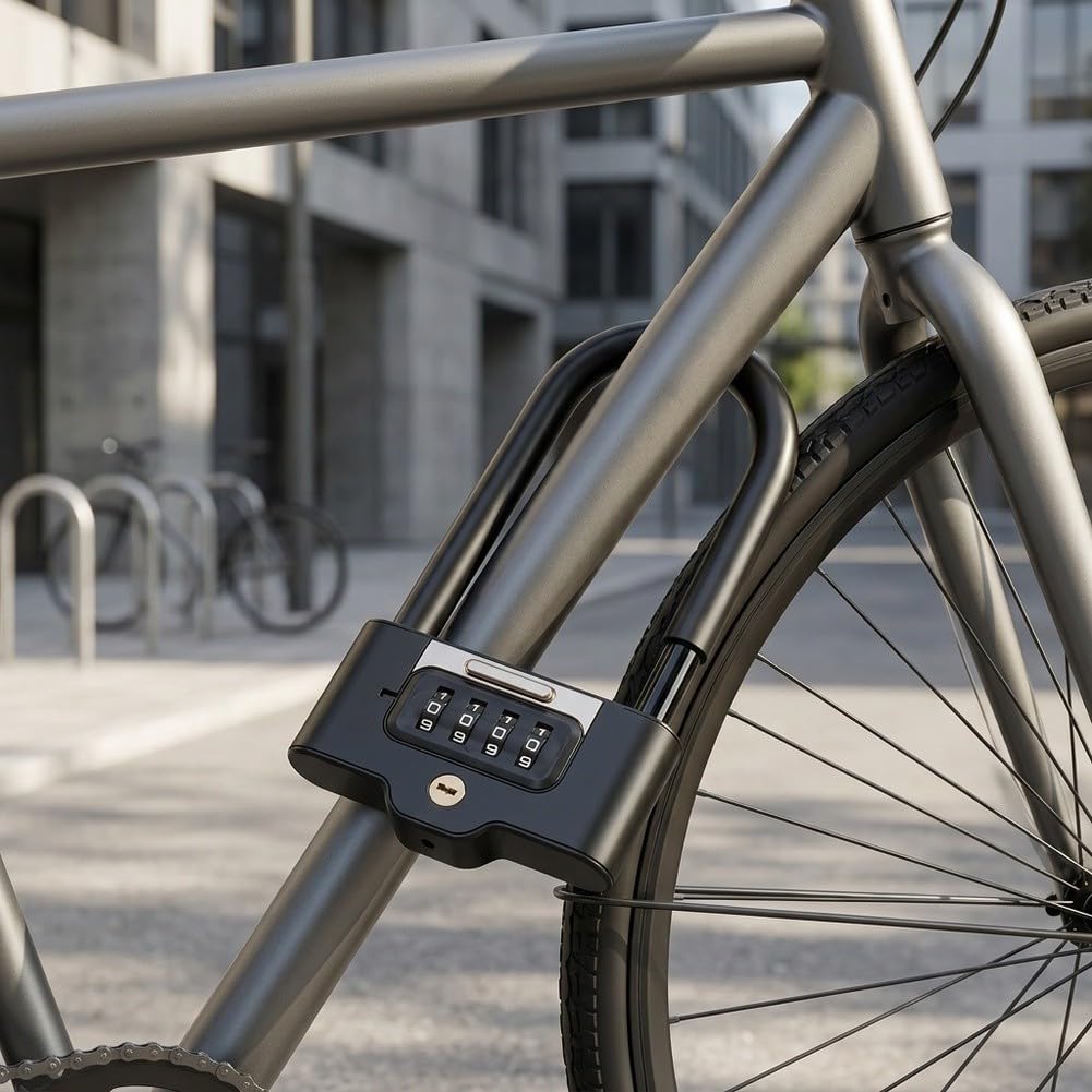 Lucchetto U Doppia Apertura con Password per Bici