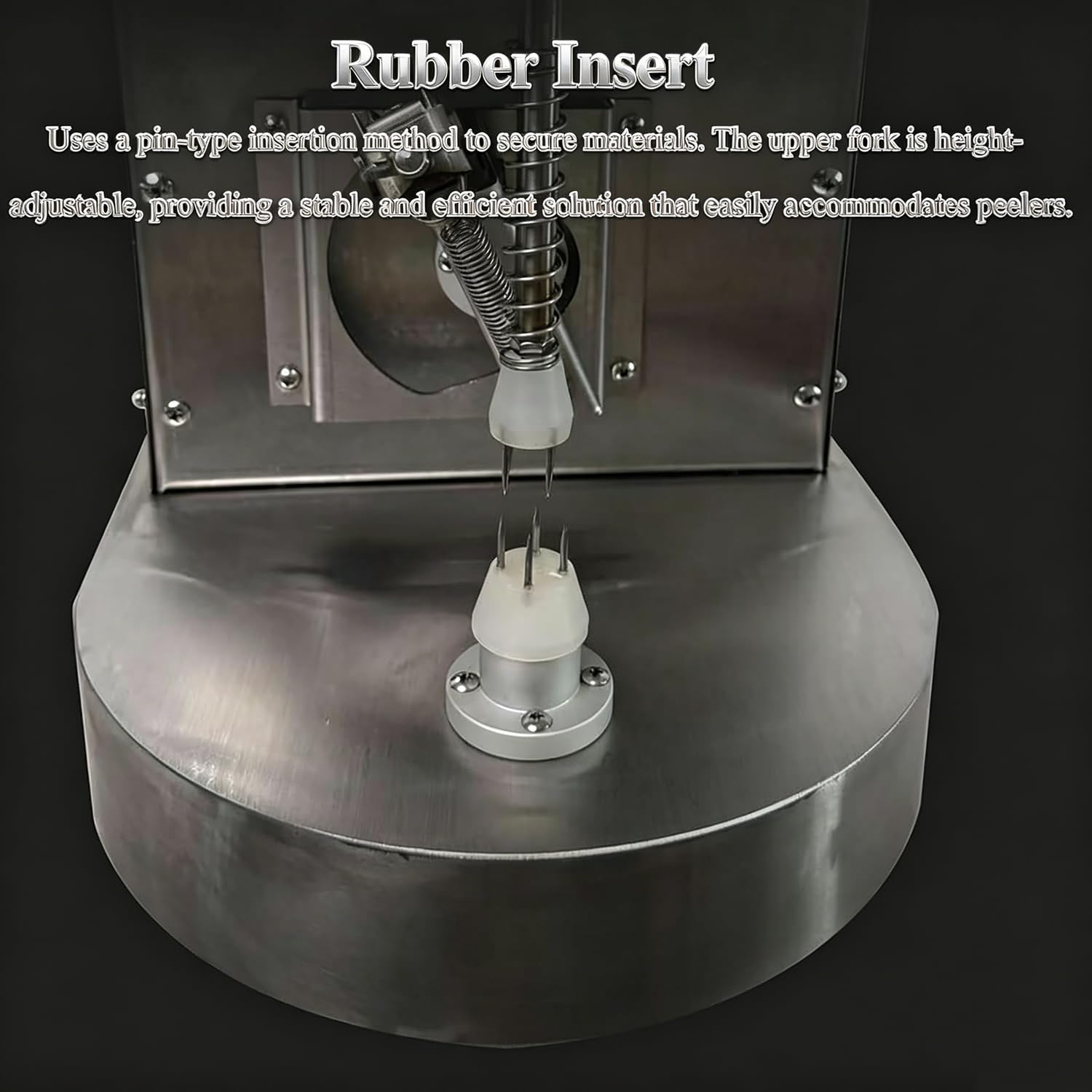 Peladora cítricos diámetro Ajustable 50-100 mm Profesional | Parada automática segura, compatible frutas 50-100 mm, equipo profesional para industria alimentaria