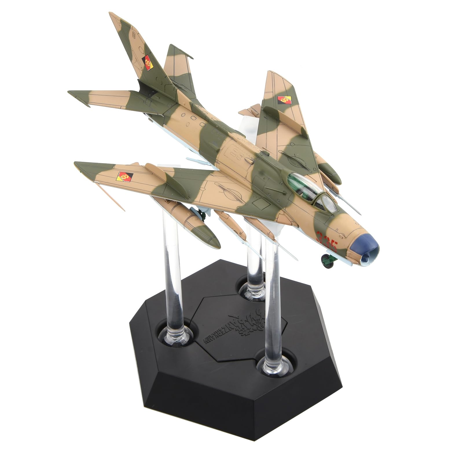 TECKEEN Stop Wschodnioniemieckie Siły Powietrzne MIG-19PM Model samolotu Model 1:72 Model Symulacja Nauka Model Wystawa