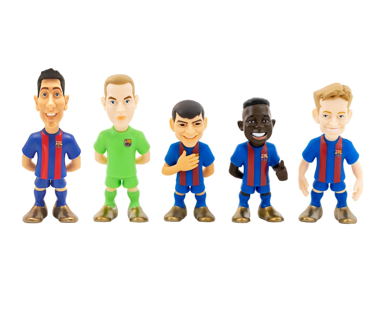 Minix - FC Barcelona - Pack of 5 - Collectible Figure 7 cm