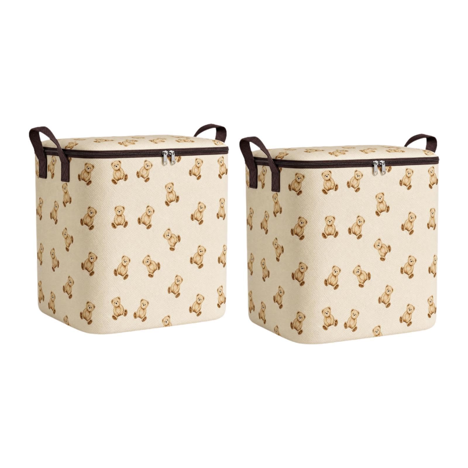 2x Clothes Storage Bags Wardrobe Clothes Quilt Storage Bins for Blanket Toys-image-24