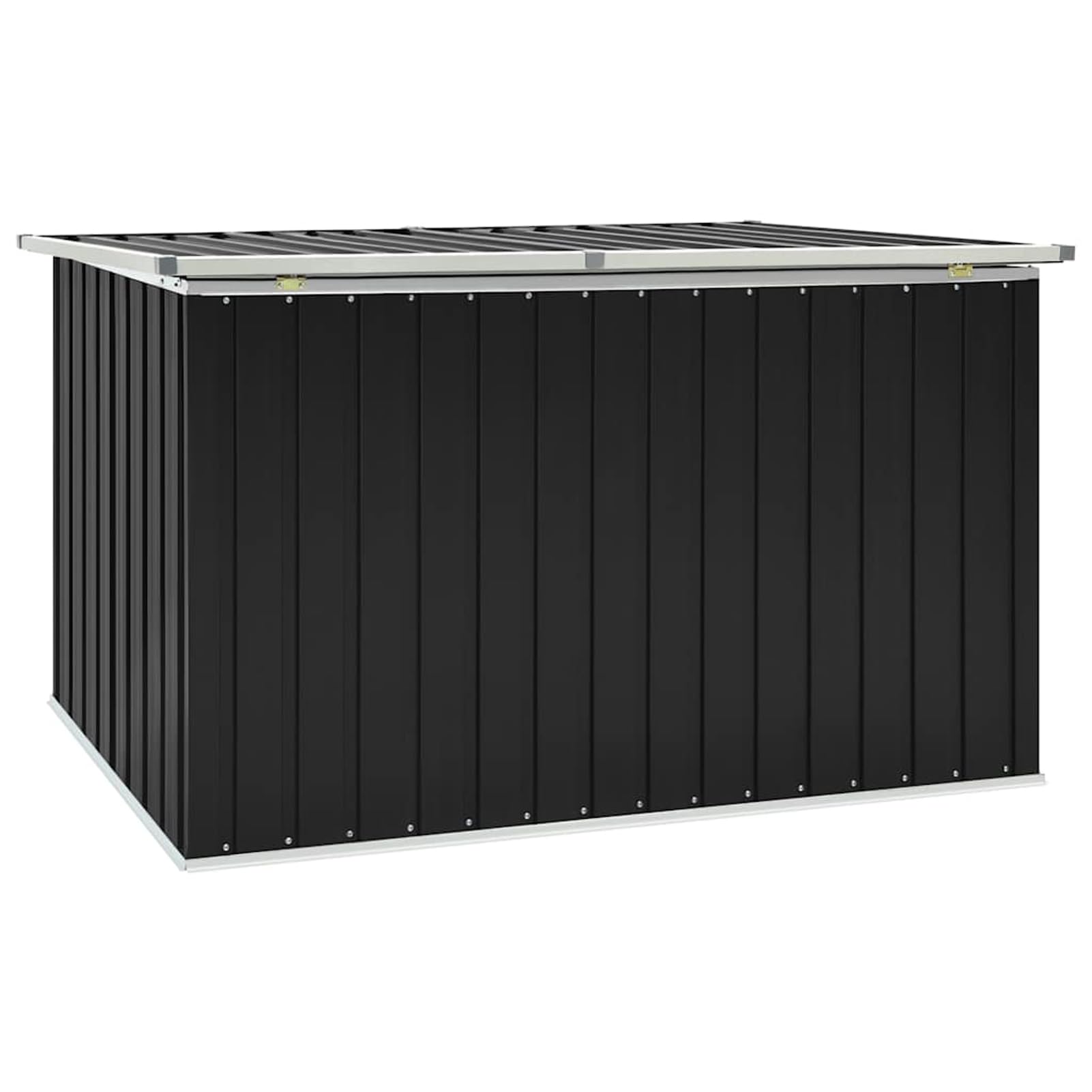 Gecheer Baule da giardino, contenitore per esterni antracite 171x99x93 cm per patio, veranda o giardino