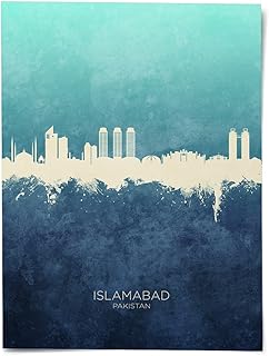 Islamabad Pakistan Skyline art print poster, unframed -22189