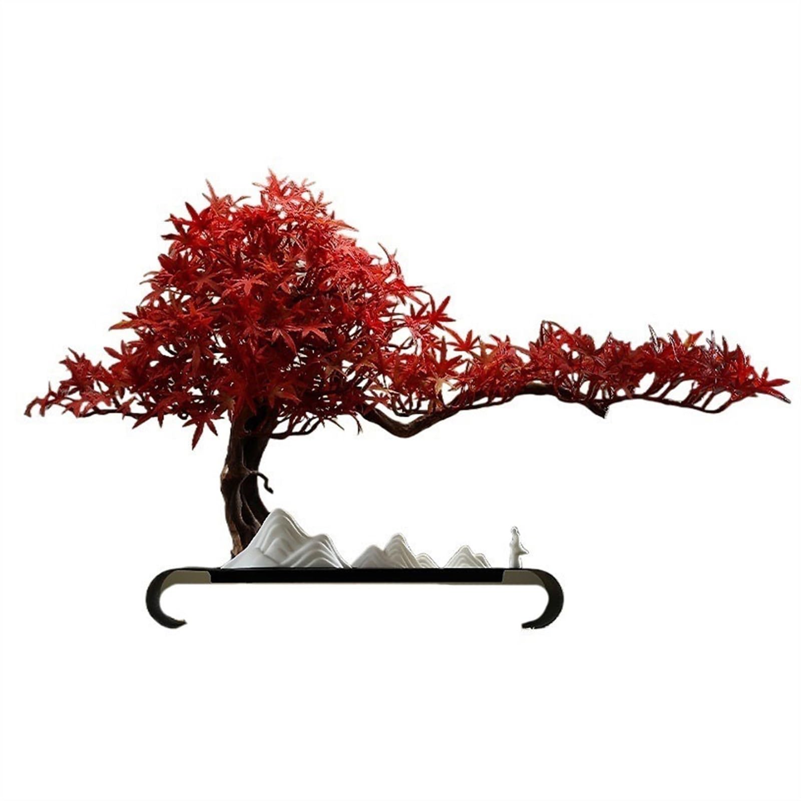 WOTZOV Realistic Artificial Trees, Office Ornaments Creative Living Room Entrance Decorations Home Desktop Simulation Tree Bonsai Landscaping,Bonsai Deco