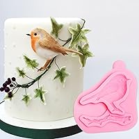 Vista 7 de Moldes de silicona para pájaros, molde de fondant de gorrión, moldes de chocolate para hornear para decoración de pasteles, decoración de cupcakes