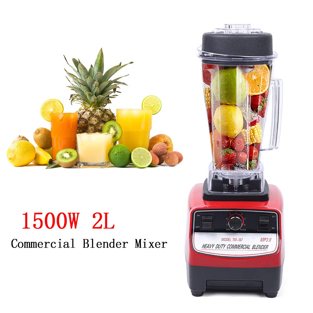 Bacacoo 1500W Commercial Blender, 2L Mixer Juicer Power Food Processor Smoothie Bar Fruit for Fruits, Shakes,Smoothies