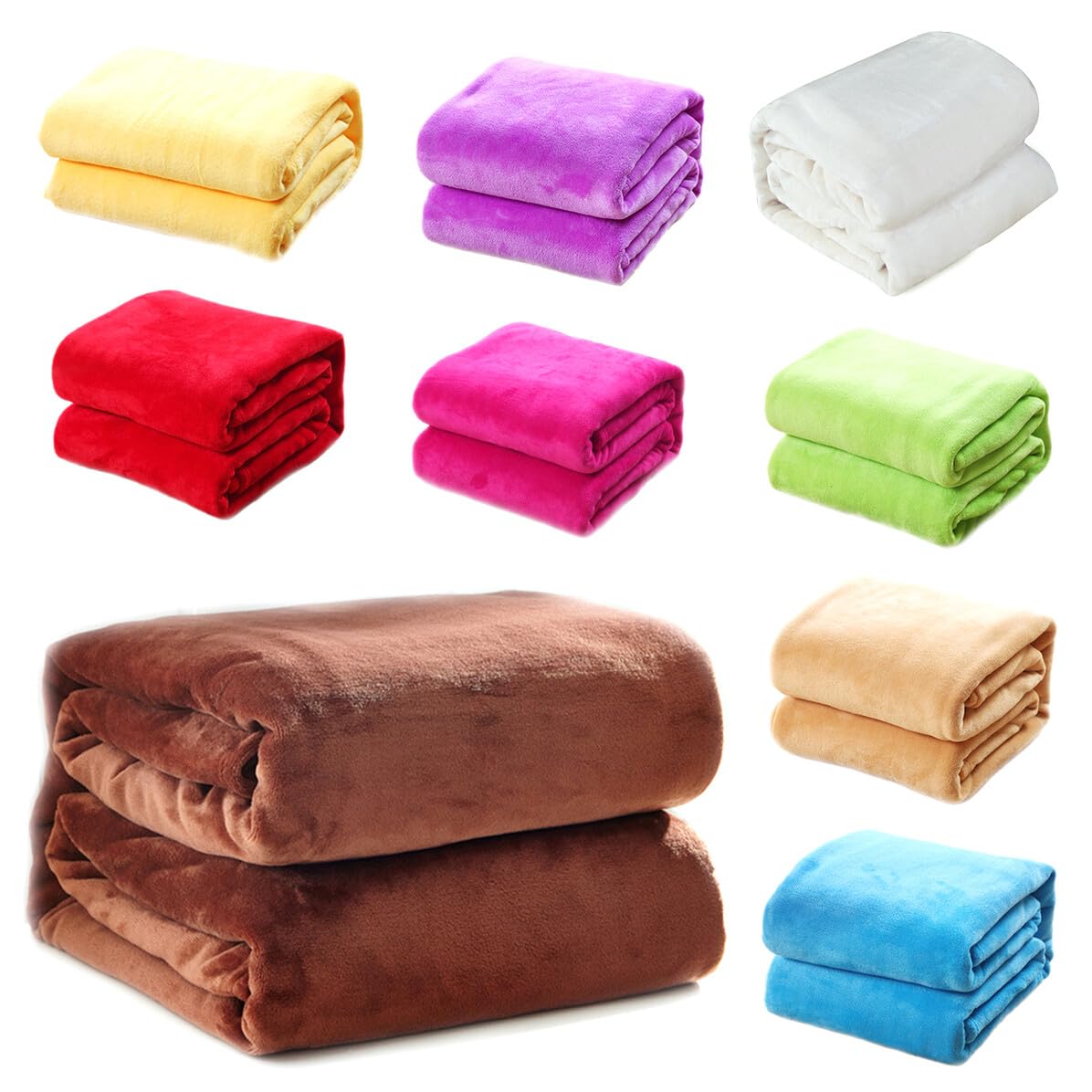Couverture flanelle vert fruit jeté de canapé pour vos soirées cocooning