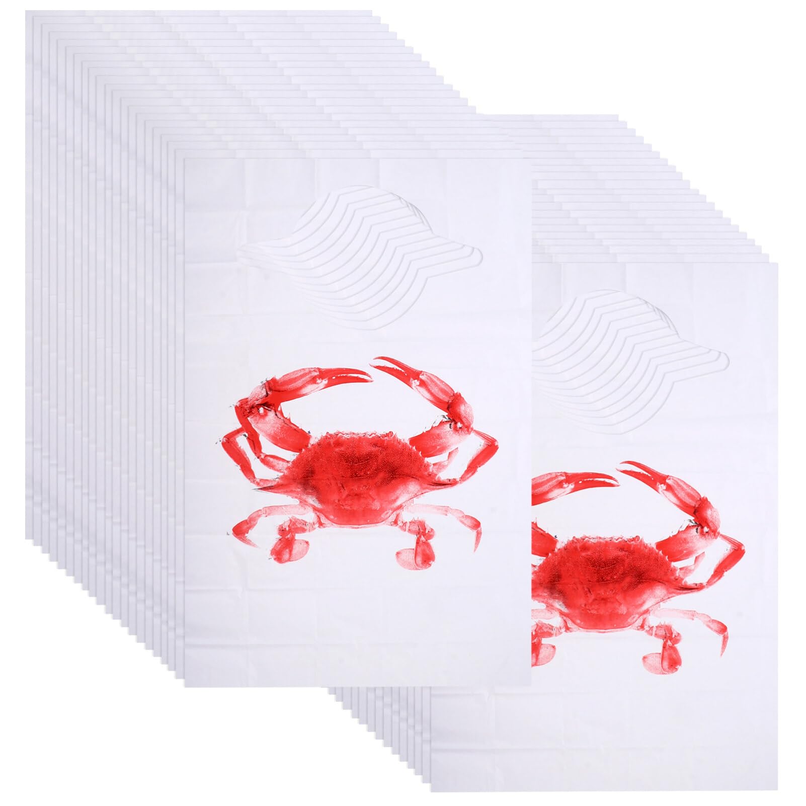 HOLIDYOYO Waterproof and Oil-Resistant Disposable Aprons for Adults Ideal for Seafood Boils and Gatherings Lightweight Plastic Bibs with Convenient Front Pocket Assorted Colors 60 X 40 Cm