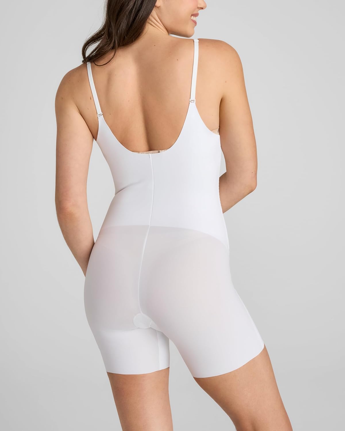 HONEYLOVE Shapewear for Women - Open-Bust Mid-Thigh Bodysuit - Tummy Control Body Shaper - Image 4