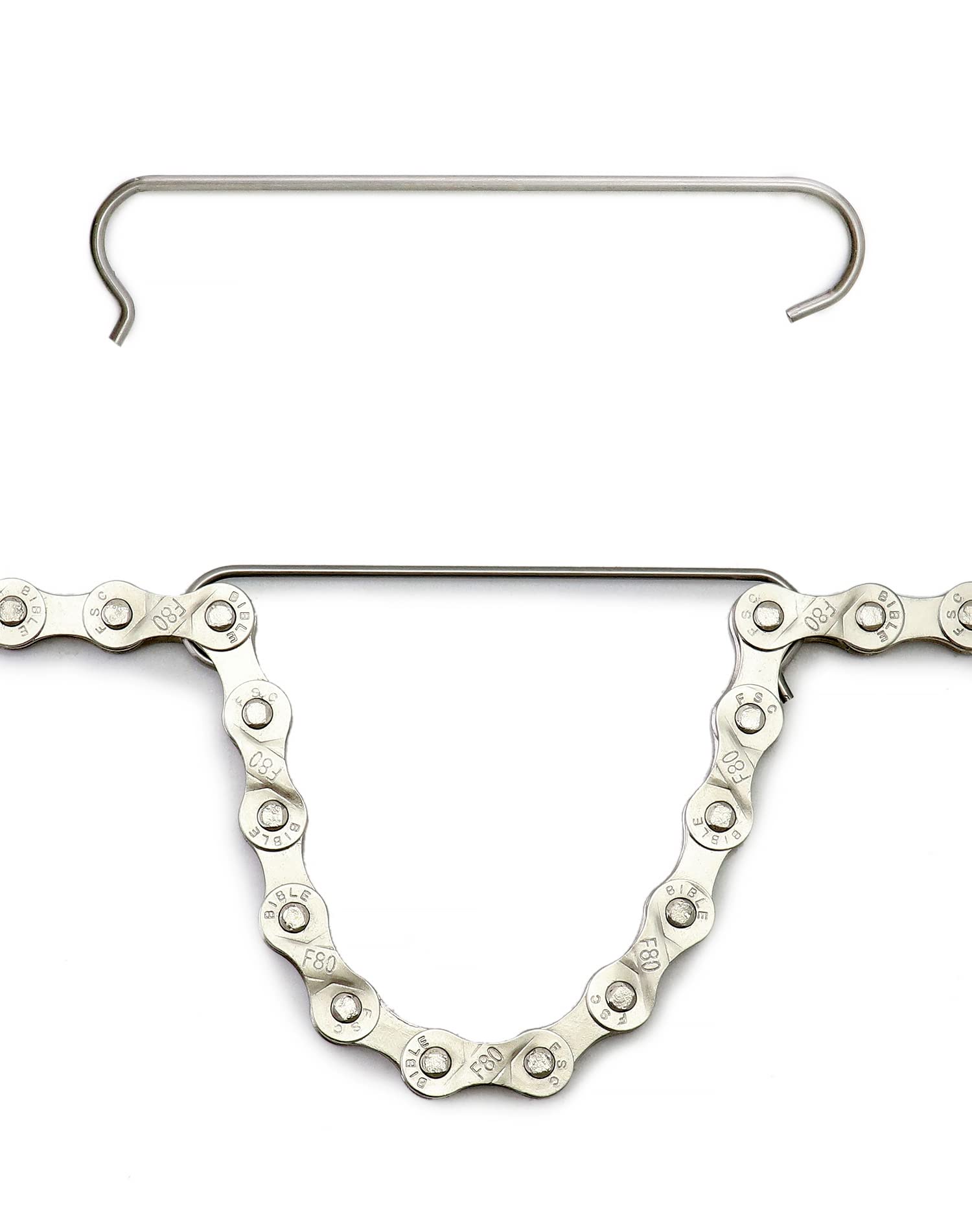 QWORK Kit Chaîne Vélo – 1/2 X 3/32, 116 Maillons – Pour 6/7/8 Vitesses – Avec Dérive-chaîne Et Pince