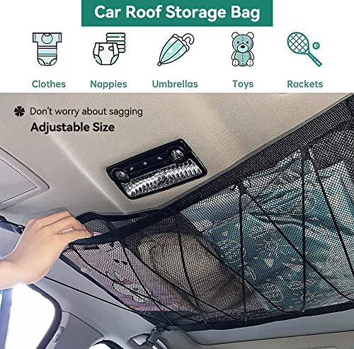 Rete Portaoggetti Auto,90cmx65cm Rete da Auto