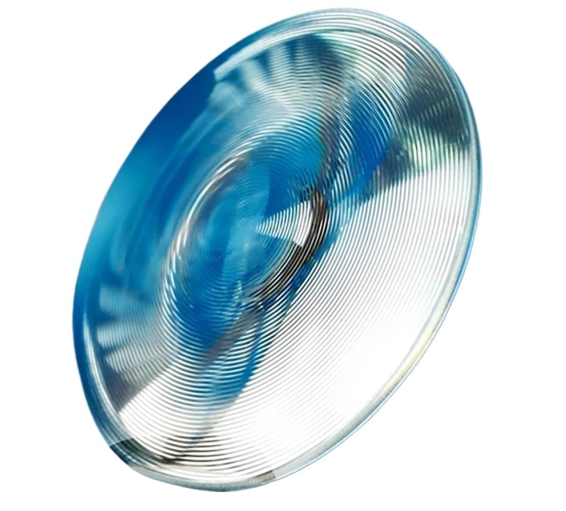 124mm Fresnel Condenser Lens PMMA Threaded Lenses DIY Magnifier LED Light Lamp Projector Concentric Circle Lens Solar Filter(Focal Length 150mm)