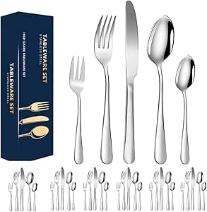 Acier Inoxydable Cuillères à Fruits YFOX - 2 Pièces , Bord Dentelé | Pour Pamplemousse, Avocat, Kiwi Découpe Fruits Facile