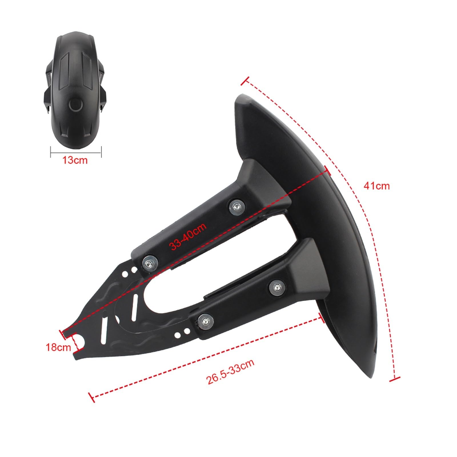 Moto Paraspruzzi Parafango Parafango in Plastica Parafango Universale Paraspruzzi Copri Parafango Ruota Posteriore Moto con Parafango Staffa Parafanghi Parafango