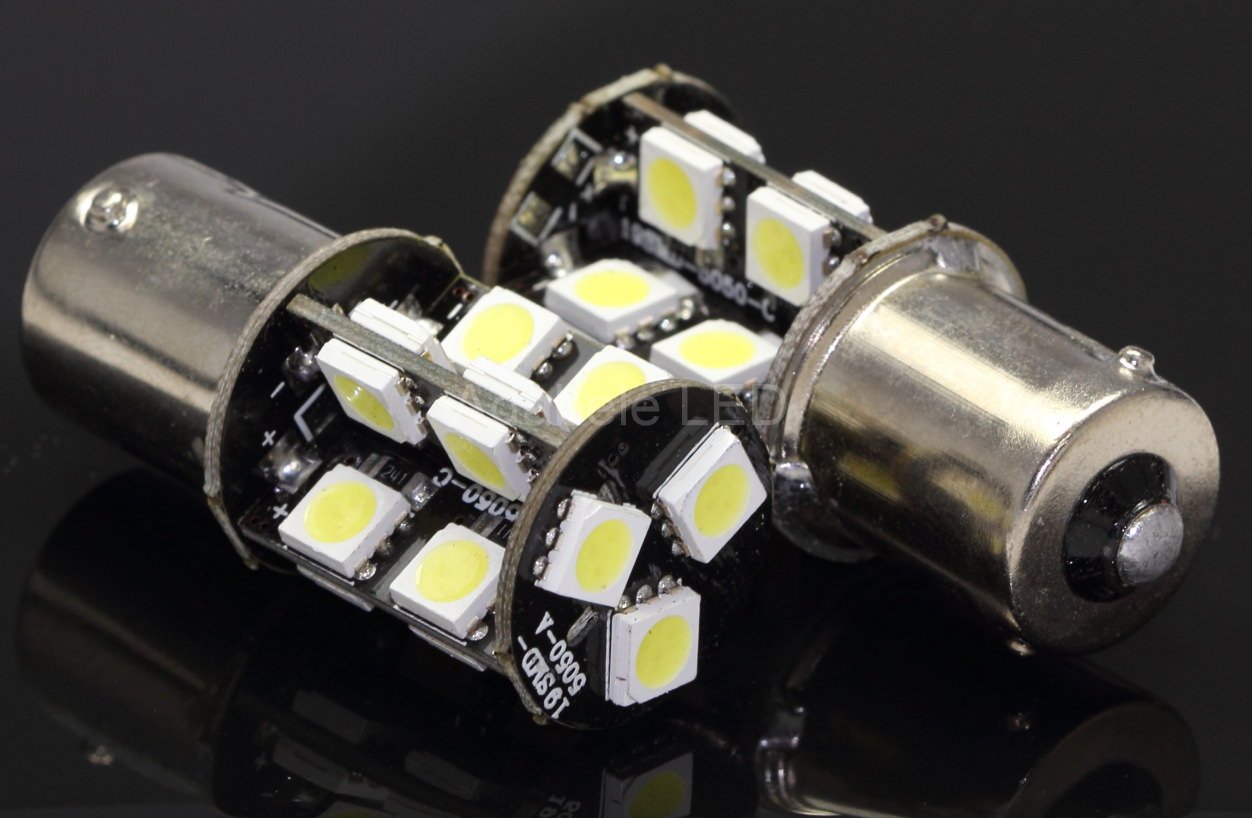 2pcs Super Bright White Car Light Bulb CAN BUS 5050 White 1156 BA15S 7503 19-SMD LED Light Bulb Turn Signal Backup Reverse, BA15S 1073 1093 1141 1159 etc. L104