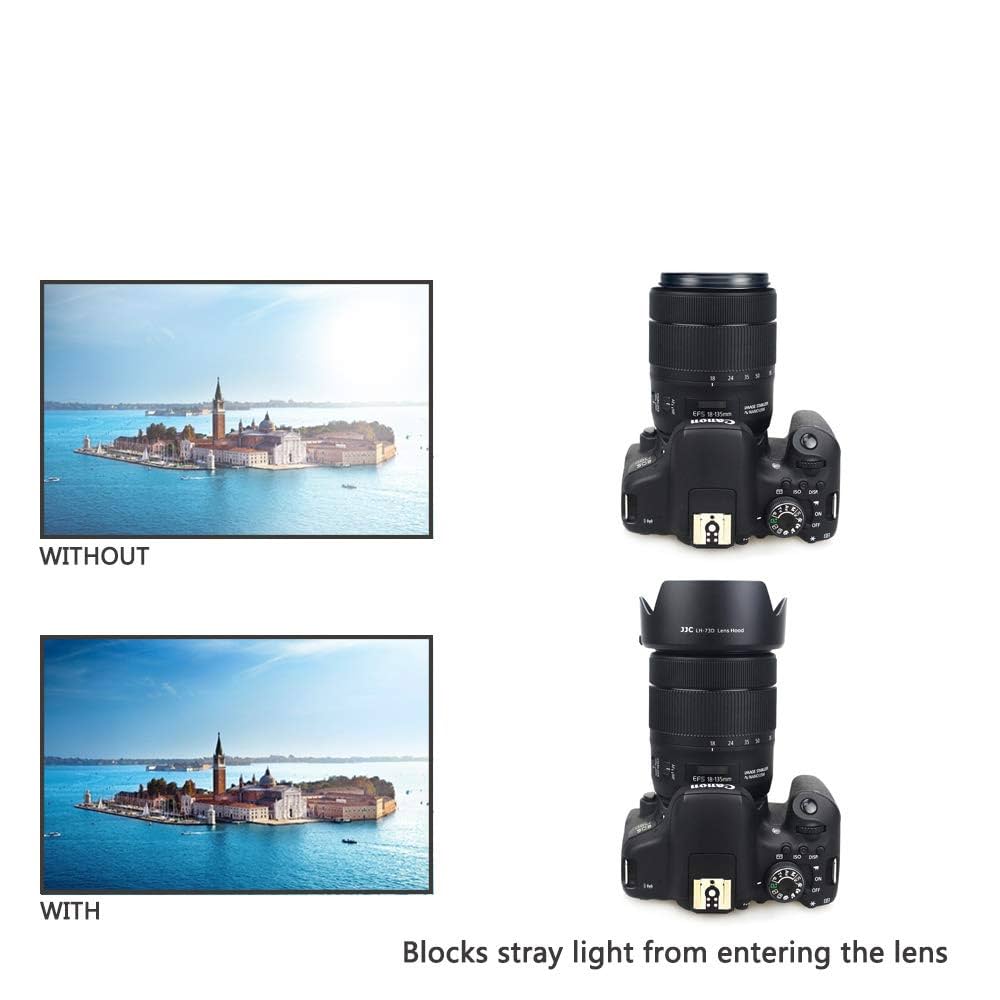 Canon EF-S 18-135mm レンズ EW-73D Amazon.com : JJC EW-73D Lens Hood Shade for Canon EF-S 18