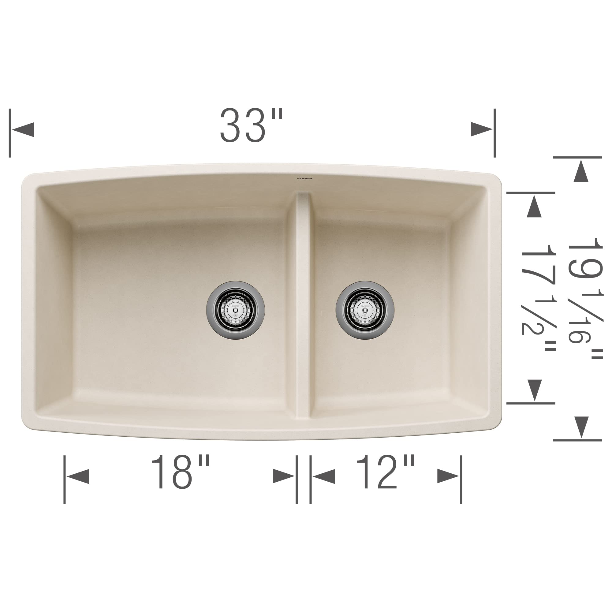 BLANCO 443088 PERFORMA SILGRANIT 60/40 Double Bowl