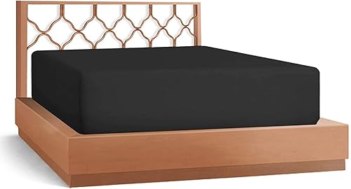 Miniatura 10 de Sábana bajera ajustable de 550 hilos 100% algodón ultra suave, 1 pieza (tamaño matrimonial, se adapta a un bolsillo profundo de 30 a 34 pulgadas)