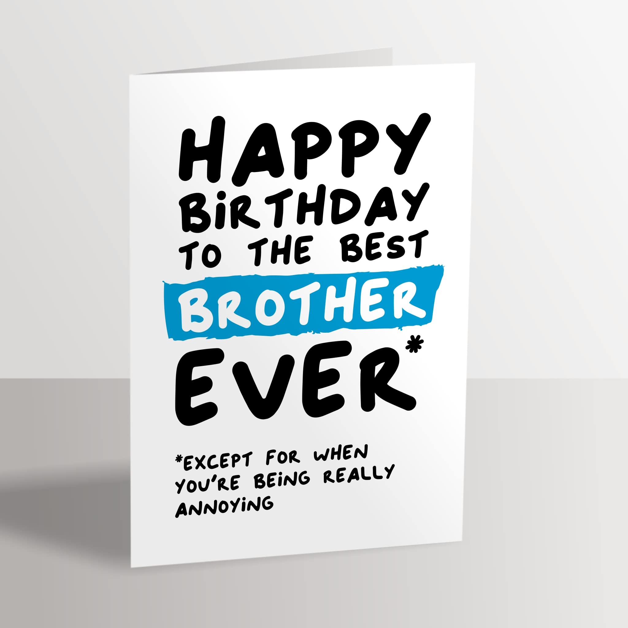 Hunts England Biglietto Auguri 10 Anni Per Fratello | "To The Best Brother In The World" | Formato 148x148 Mm Con Busta
