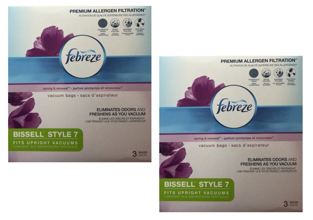 Febreze Vacuum Bags 3 Bags 2-Pack 6 Total Bags