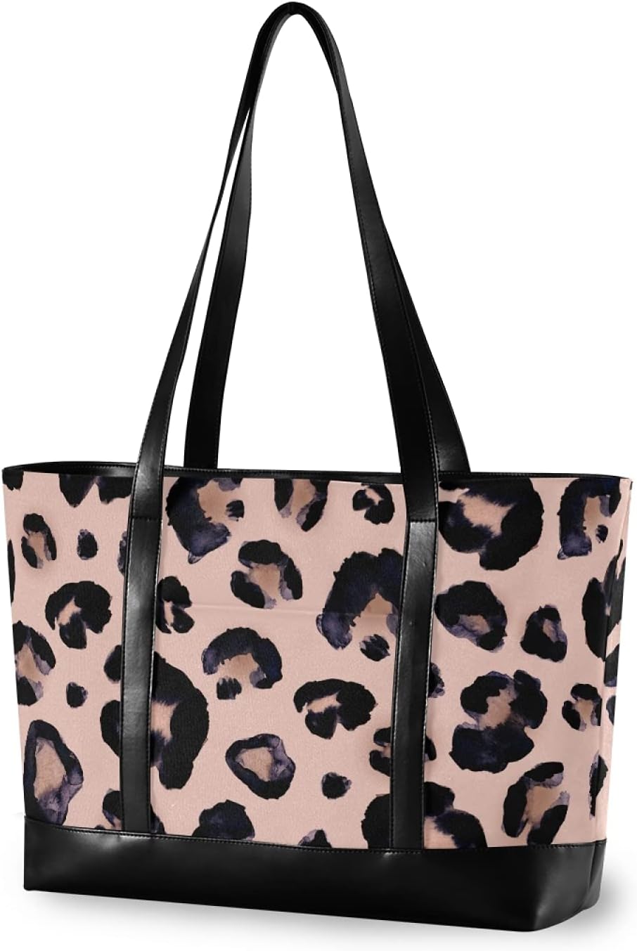 ALAZA Leopard Print Cheetah Pink Laptop Tote Bag for Woman