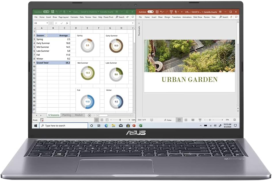ASUS VivoBook 15 A516JA 15.6 inch Full HD Laptop (Intel core i3, 4GB RAM, 256GB SSD, Windows 10 with free upgrade to Windows 11) (Renewed)