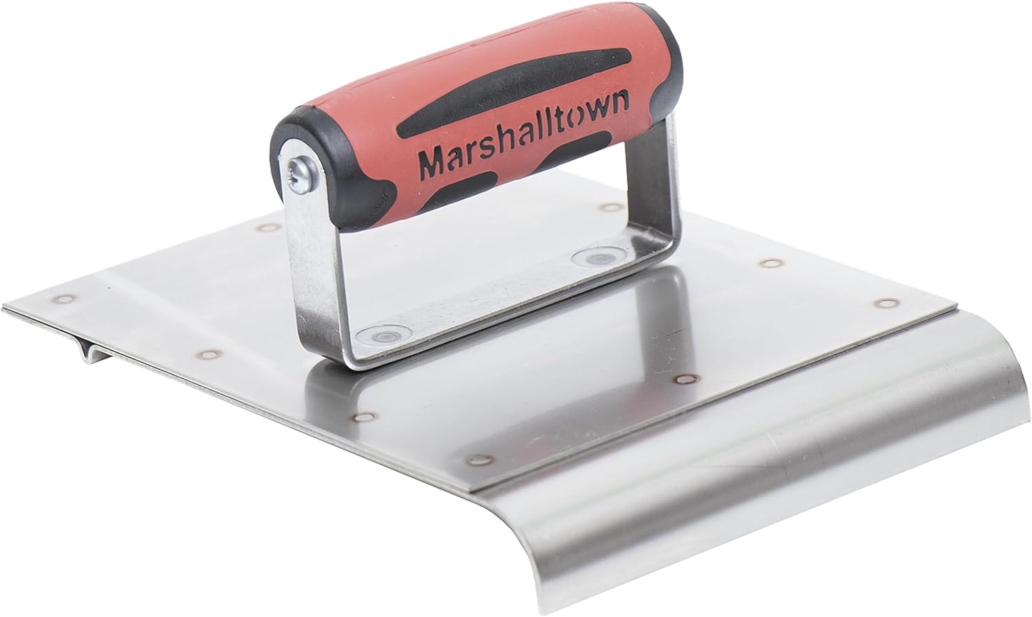 MARSHALLTOWN Stainless Steel Safety Step Hand Edger/Concrete Groover, 6 x 8 Inch Blade, 3/4 Inch Radius, 7/8 Inch Lip, Made in the USA, 4283D-70