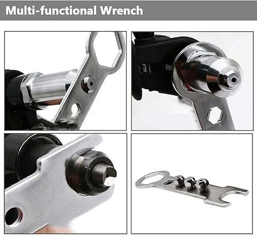 Miniatura 6 de Yakamoz Pistola de remache Adatper remachadora convertidor de taladro accesorio eléctrico taladro de energía eléctrica Kit de herramientas de mano