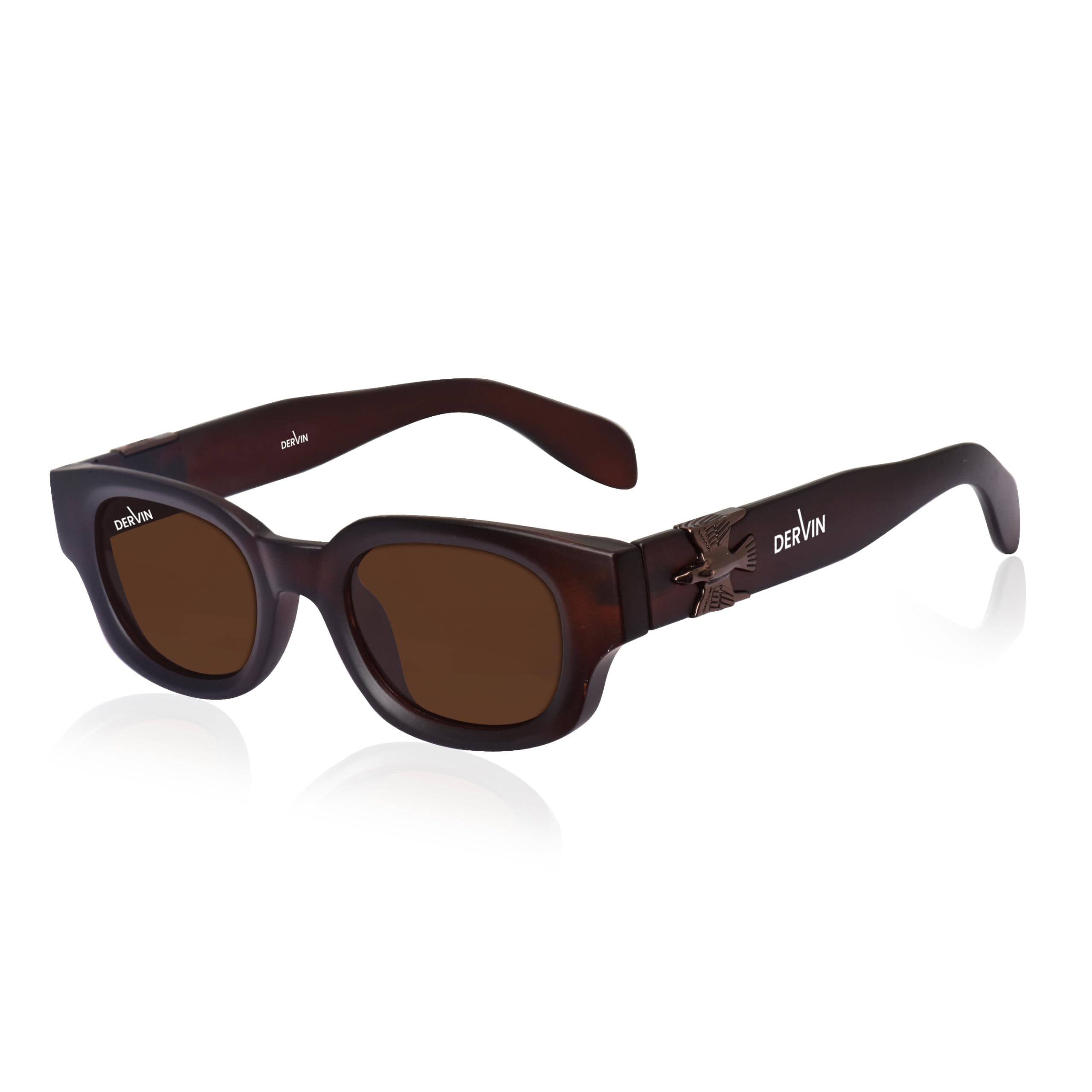 dervin UV Protection Polarized Rounded Rectangle Sunglasses for Men and Women-picture-16