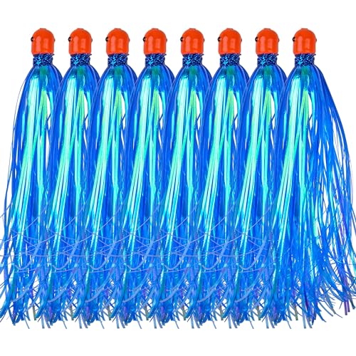 Mylar Skirt Trolling Lures 5.2in Fishing Mylar Skirts Trolling Teasers