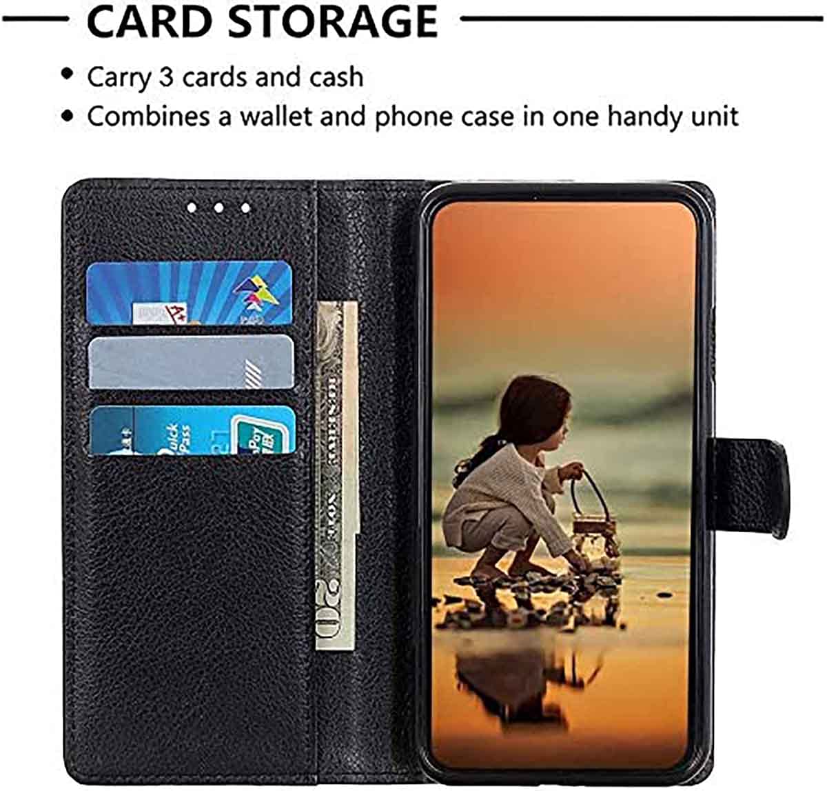 HAOYE Cover per Xiaomi Poco F5, Custodia Caso a Libro Antiurto in Pelle HAOYE Cover per Xiaomi Poco F5, Custodia Caso a Libro Antiurto in Pelle