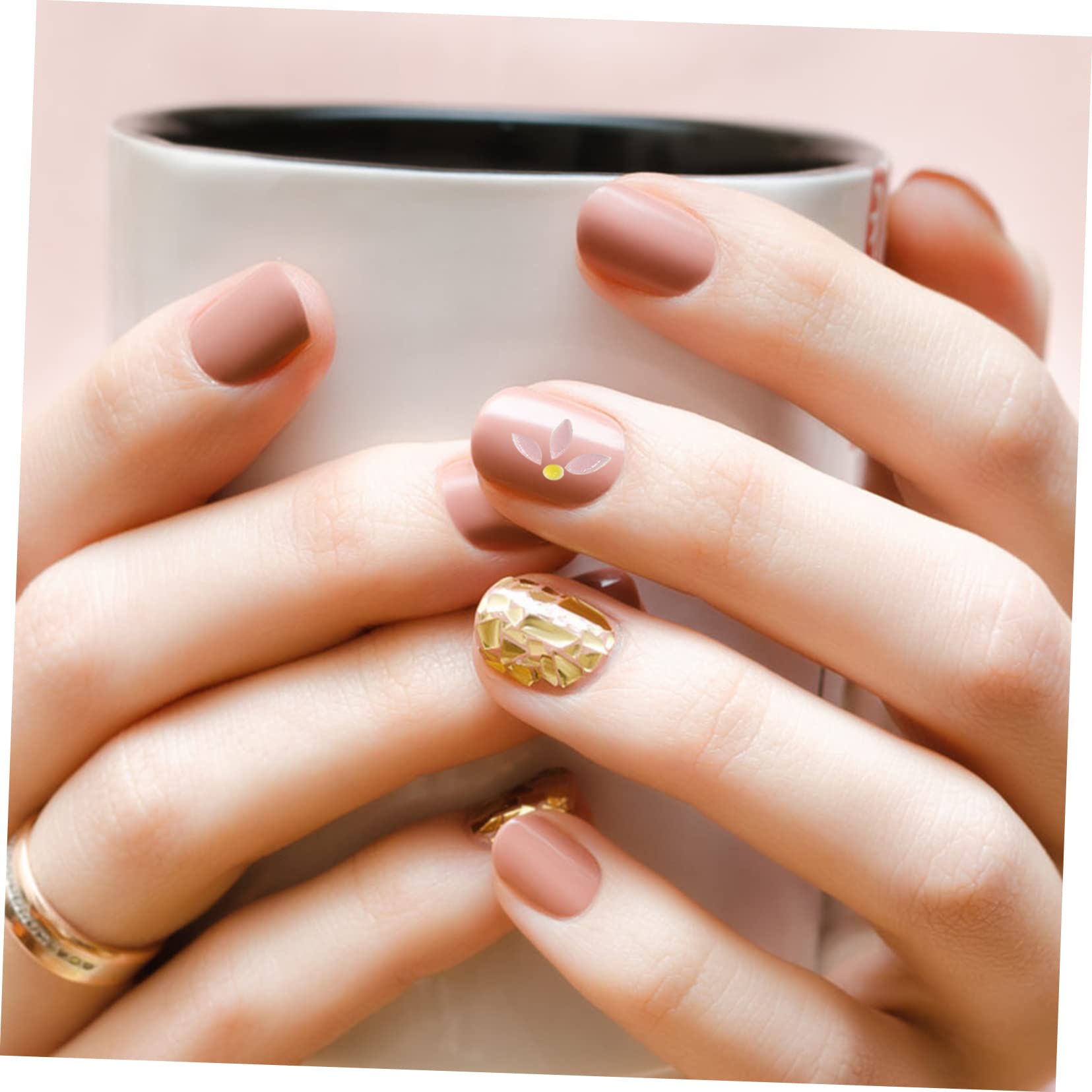 PACKOVE 12pezzi Nail Art Stickers Con Motivi Floreali Adesivi Decorativi Per Unghie Rilievo Perfetti Per Manicure e Occasioni Speciali