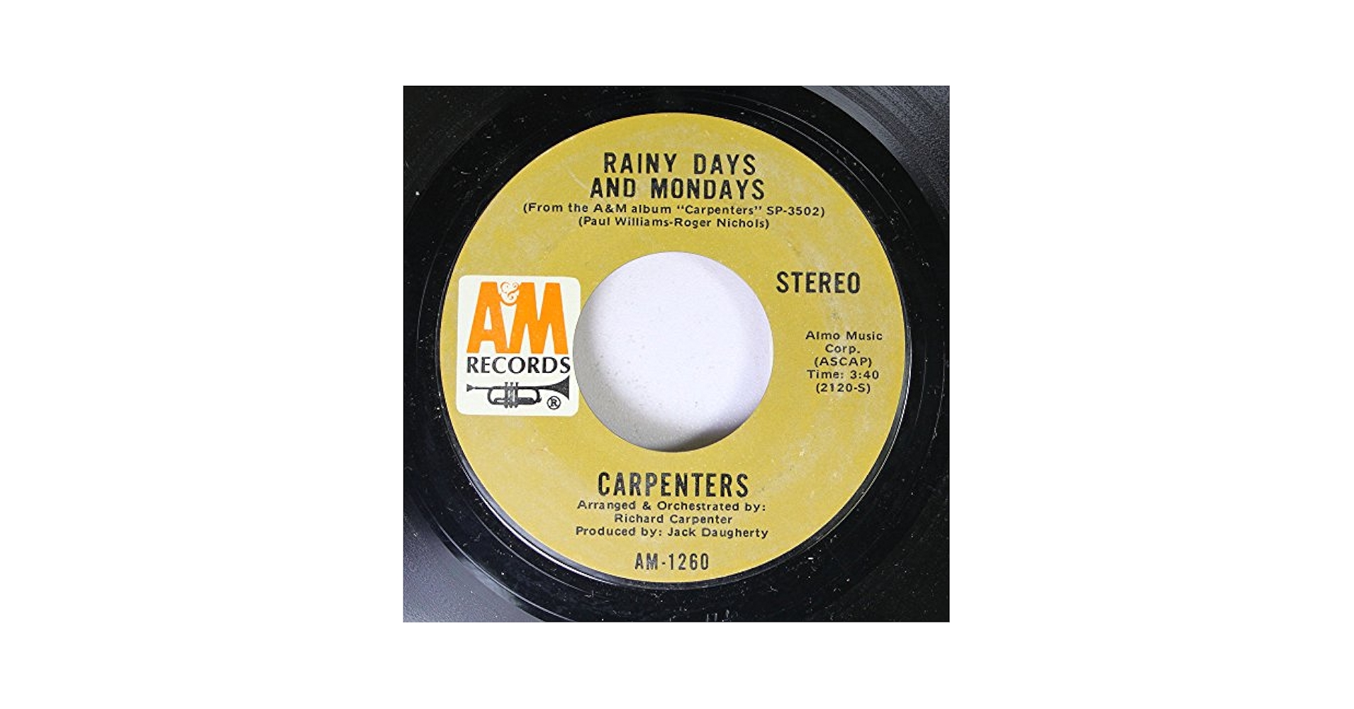 CARPENTERS 45 RPM RAINY DAYS AND MONDAYS / SATURDAY - Amazon