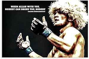 Motivating Unframed Khabib Nurmagomedov Wall Decor