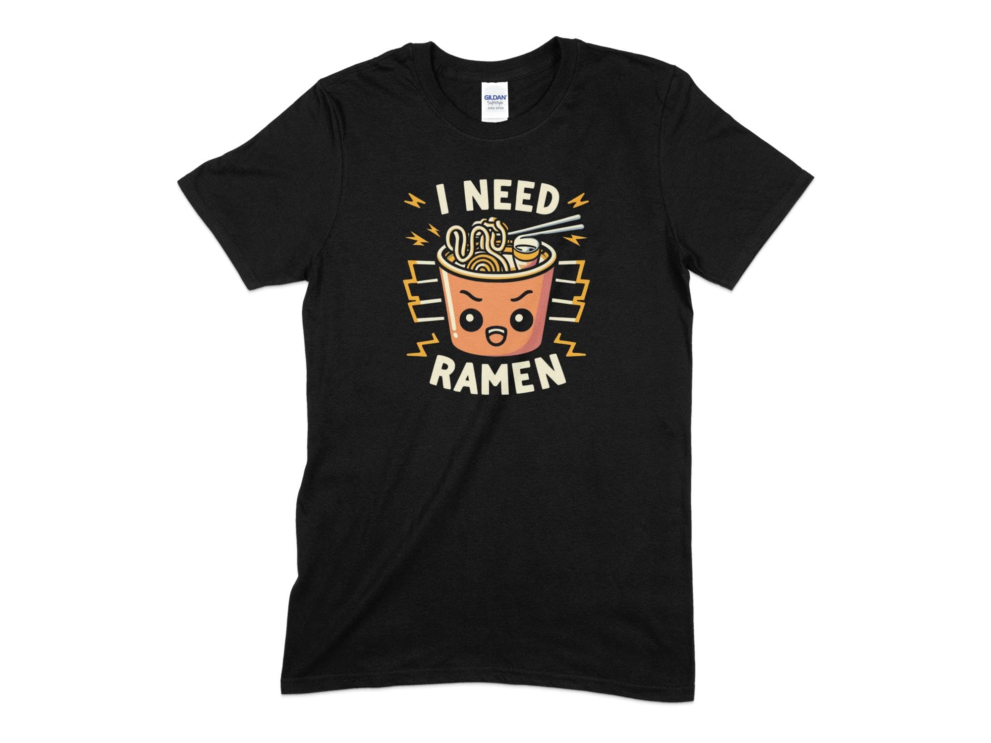 GenericFunny Ramen Lover T-Shirt, I Need Ramen Graphic Tee, Casual Noodle Bowl Shirt, Unisex Foodie T-Shirt, Unique Gift Idea (Medium, Black)