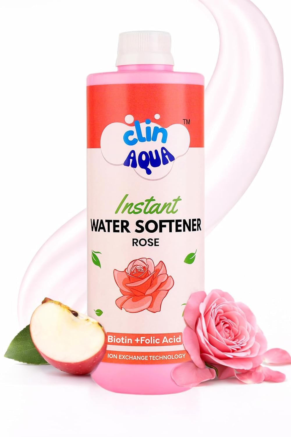 Instant Water Softner | Hard Water Softner for Hair & Skin | Reduce Hairfall & Skin Irritation | Non-toxic & 100% Safe | Daily use | Rose, 500ml (Pack of 1)-image-20