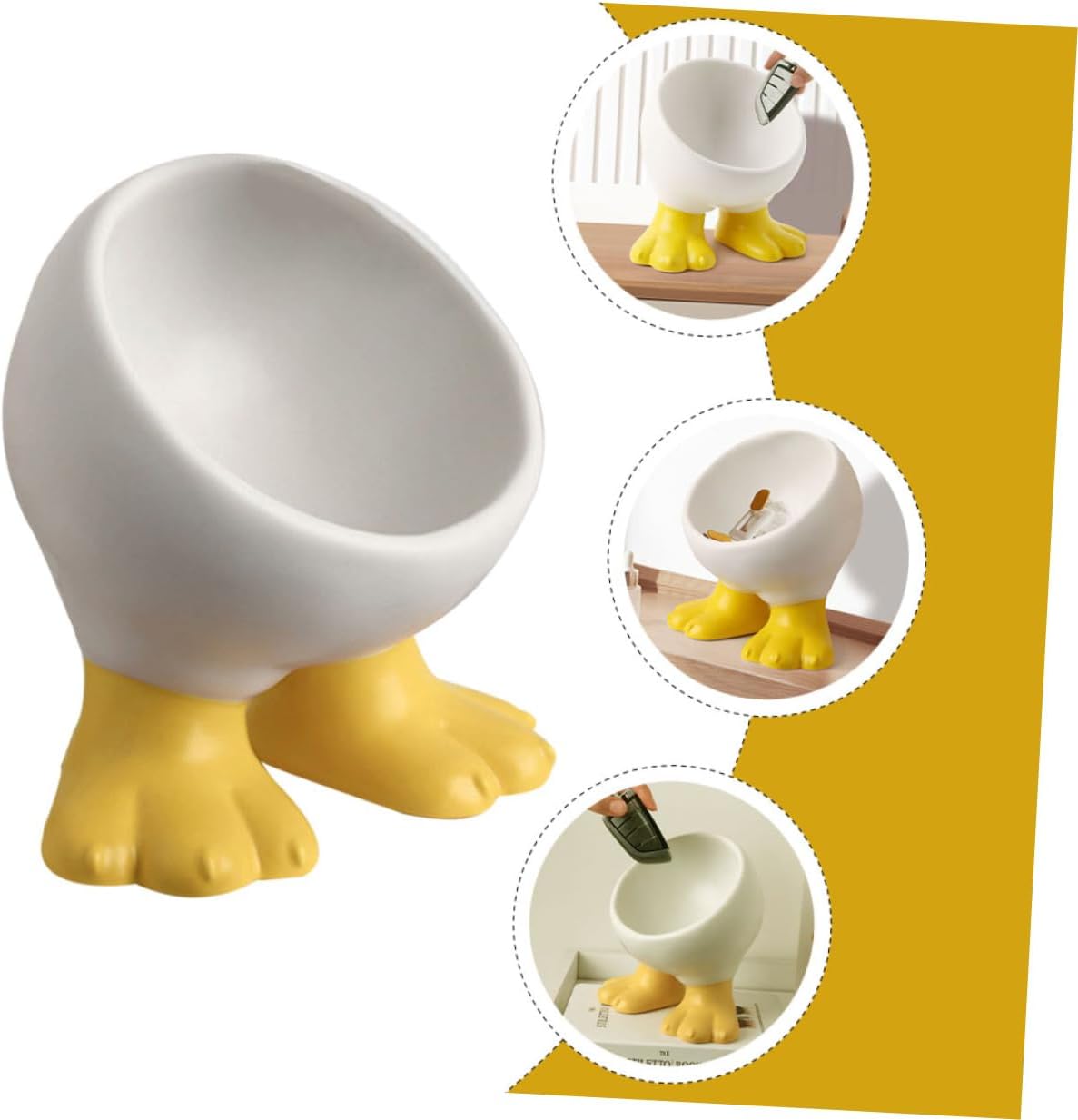 1Pc Adorable Multi Functional Ceramic Storage Stand for Desktop Office Decoration for Keys Jewelry and Items Cute